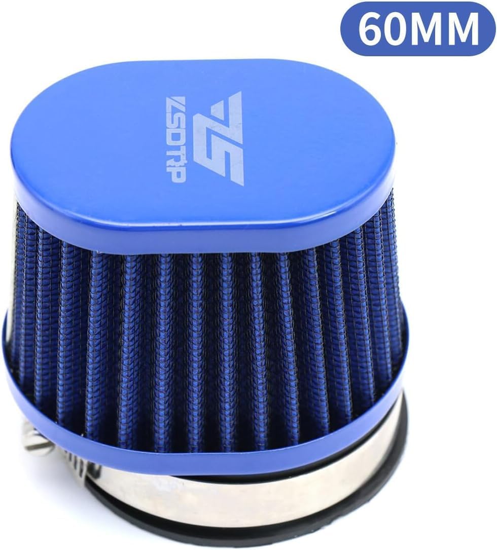 ya 15 10.19 zhengce Motorcycle 60mm Air Filter Intake Cleaner Reusable for Off-road-2