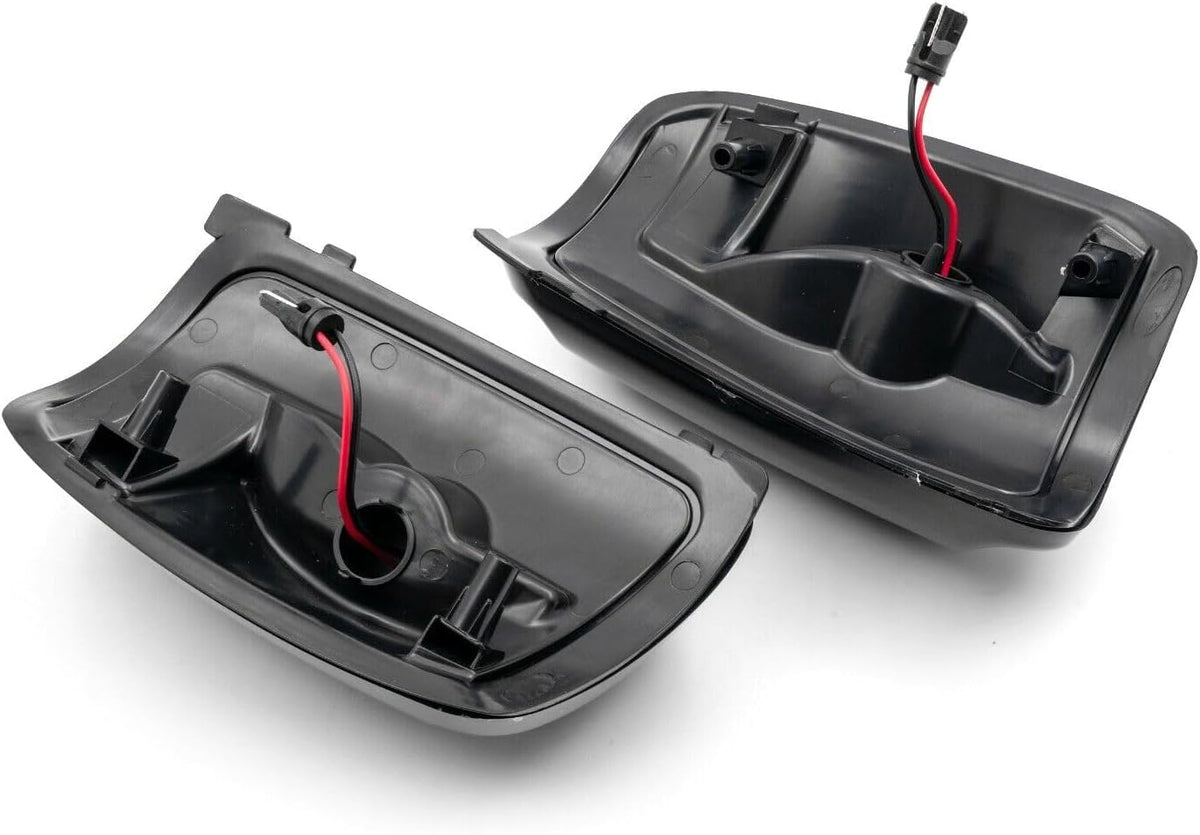 ya 4 8.10 2 Pieces Smoked LED Side Mirror Turn Signal Lights for 2015 - for Ford Transit 150 250 350 HD 