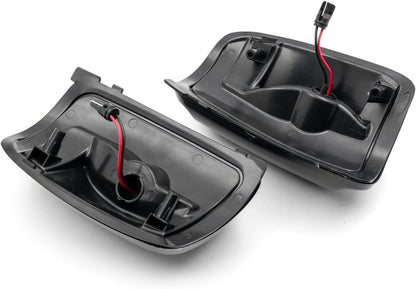 ya 4 8.10 2 Pieces Smoked LED Side Mirror Turn Signal Lights for 2015 - for Ford Transit 150 250 350 HD 