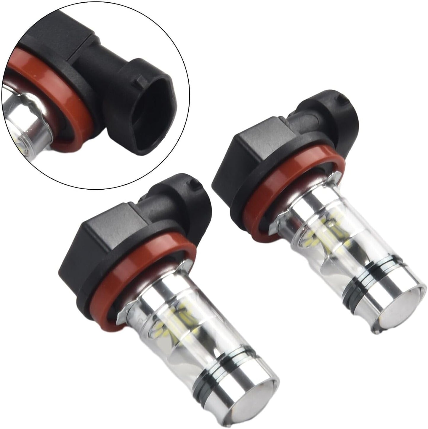 ya 4 8.8 High 10000k -6500k 2x driving H11 LED chip H8 white 2323 lamp 60w fog light 