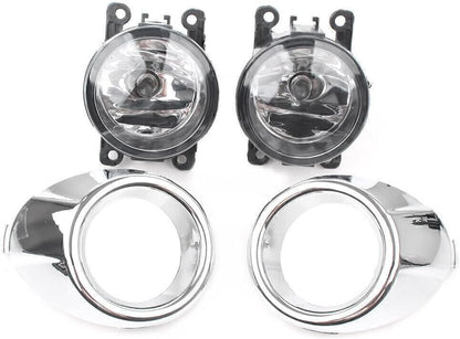 ya 4 8.10 Pair Front Fog Lights Bumper Fog Lamp Fit for Ford Focus 2012-2014