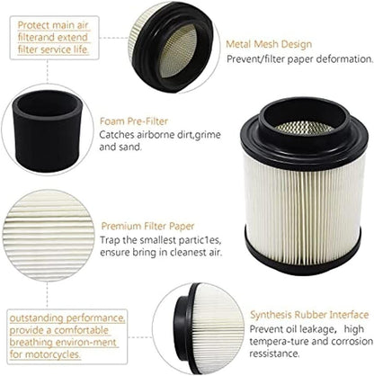 ya 23 10.7 baidi 0452306 1253355 Air Filter for Hawkeye 300 2006-2011 Xplorer 250 400L 2001-2002