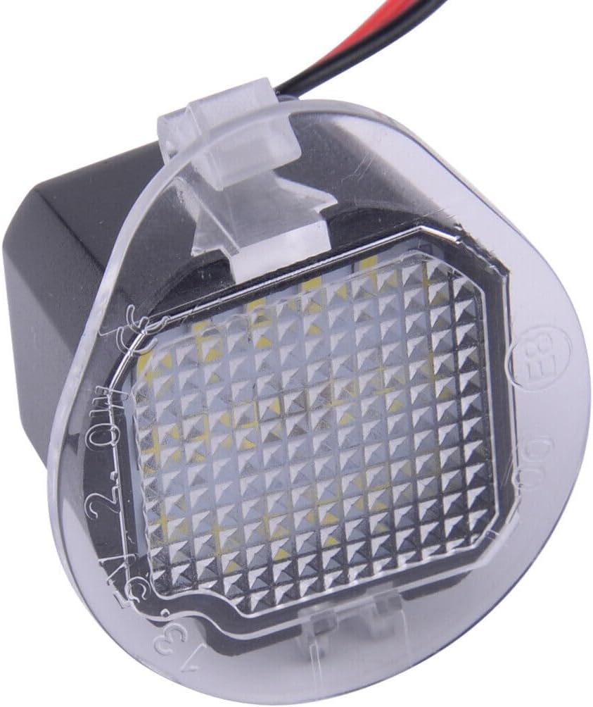 ya 4 8.14 Plastic White LED Side Mirror Light Bright Puddle Fits for Jeep Grand Cherokee @