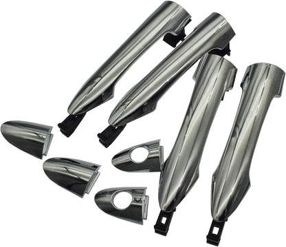 ya 10 9.16 baidi 4Pcs Chrome Door Outer Handles with Cap for Kia Picanto 2011-16 82651-1Y000