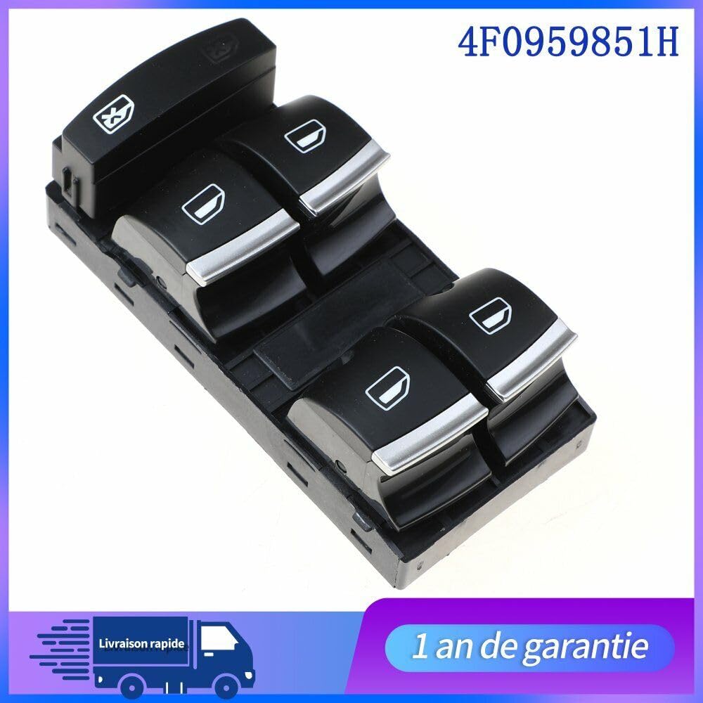 ya 13 9.15 baidi Bouton Leve vitre Fits for Audi s3 rs3 a3 8p conducteur cote Gauche Neuf 4F