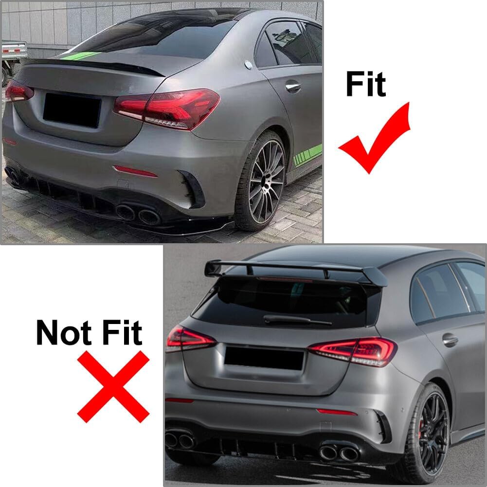 ya 4 8.14 2x Rear Bumper Spoiler Canard Air Vent Fit for Mercedes-Benz A-class W177 A200 A220