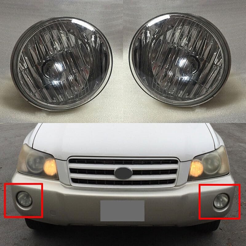 ya 4 8.8 1 pair front bumper driving fog lights fit for Toyota Highlander/Kluger 2001-2003