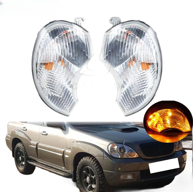 ya 9 10.24 FOR 2001-2006 for Hyundai TERRACAN Front Bumper Turn Signal Lamps Fog Lights LH&RH