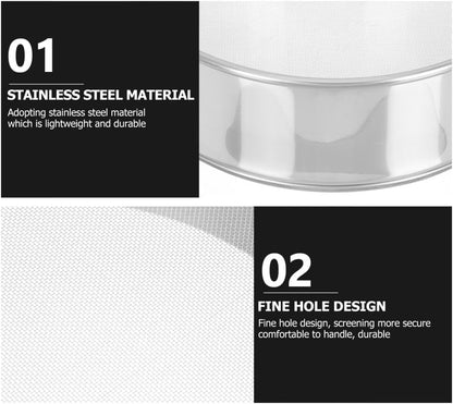 ya 14 9.20 baidi Beach Sand Sifter Manual Soil Strainer Stainless Steel Mesh S n Tool Sieve US-1