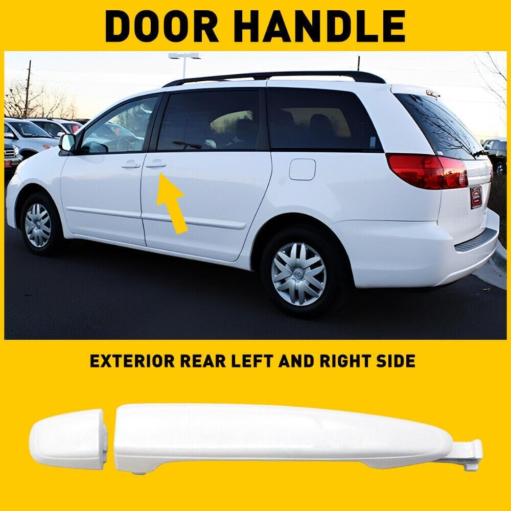 ya 10 9.16 baidi 1X Rear Left Right Sliding Door Handle Fit for Toyota for Sienna 2004-10 6921308020
