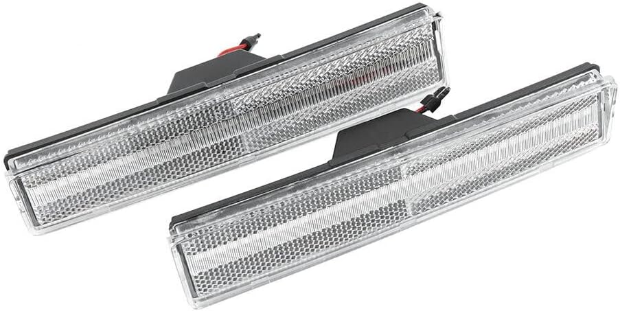 ya 7 8.24 baidi 2 LED Fender Amber Side Marker Signal Lights for 80-86 for Ford F-150 250 350 for Mustang 
