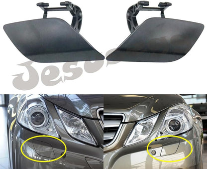 ya 27 10.13 baidi Pair Front RH&LH Headlight Washer Nozzle Cover for Mercedes-Benz E Class 2009-12