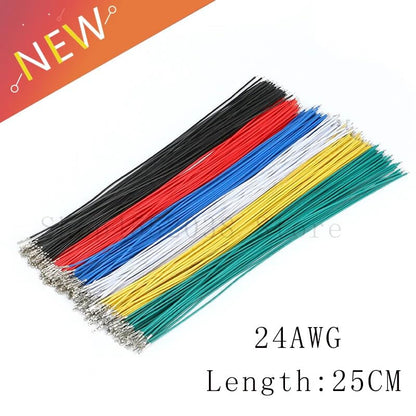 ya 16 10.20 baidi 10-Pack Dupont Single-Ended Spring Jumper Cable, 25cm, 1P, 2.54 Cable