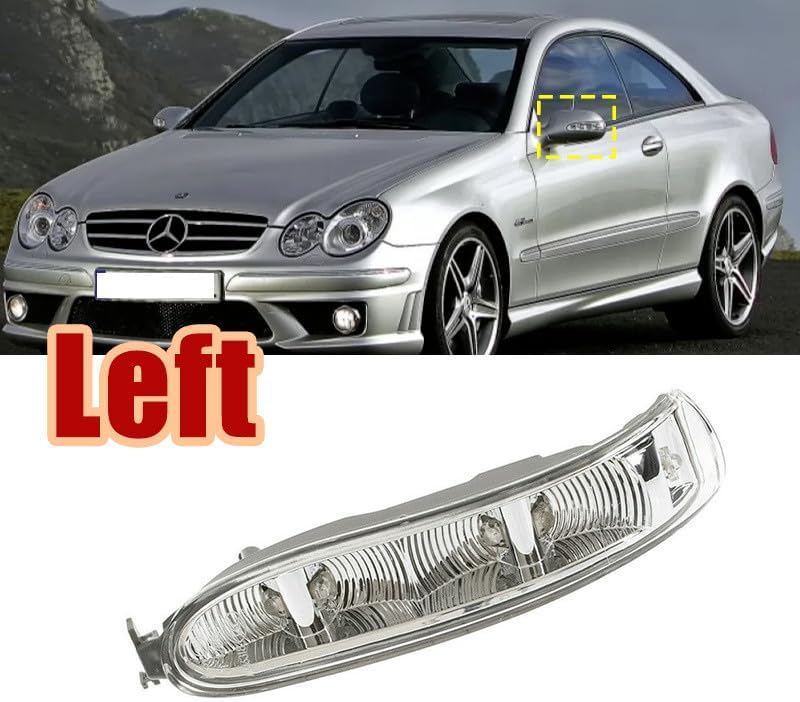ya 11 9.14 baidiLeft For 2002-2009 for benz W209 CLK200 CLK220 LED Turn Signal Lamp Side Mirror Lamp