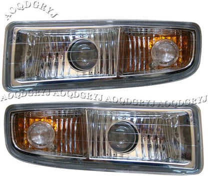 ya 7 8.24 baidi Pair Front Bumper Fog Light Driving Lamp Housing Kit for Lexus LX470 1998-2002