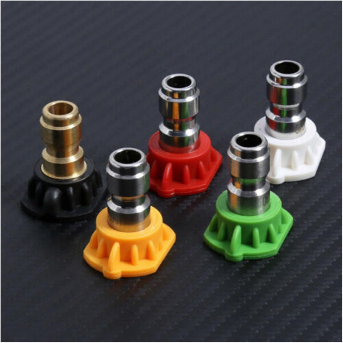 ya 26 10.21 baidi 5pcs Pressure Washer Spray Tips Nozzles High Power Kit Quick Connect 1/4in Set