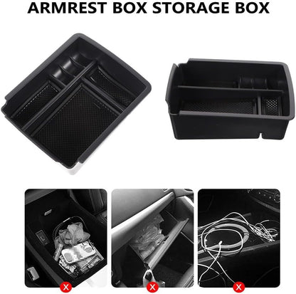 ya 5 8.10 Vehicle Armrest Organizer Center Console Arm Rest Tray Compartment Storage Box