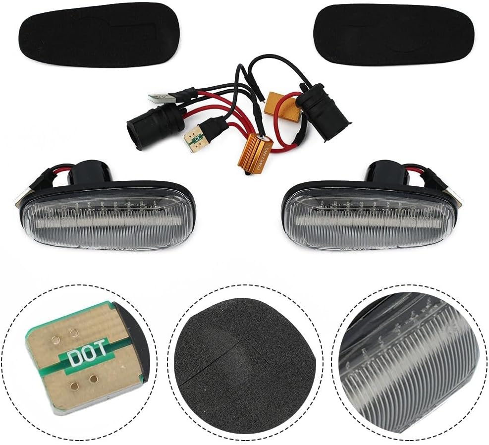 ya 4 8.24 baidi 1 pair for STS 05-11 fender side marker lights 12 volt LED turn signal lights 