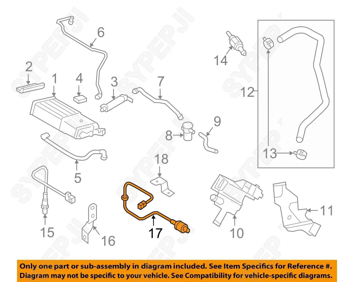 ya 9 10.24 392102E411 Rear Oxygen Sensor for Hyundai for Tucson 2.0L 2019-2021 39210-2E411 New