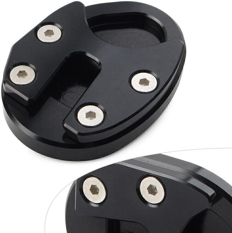 ya 2 8.15 Motor kickstand Foot Support Side Stand Pad Fit SYM MAXSYM TL500 19-2021 Black