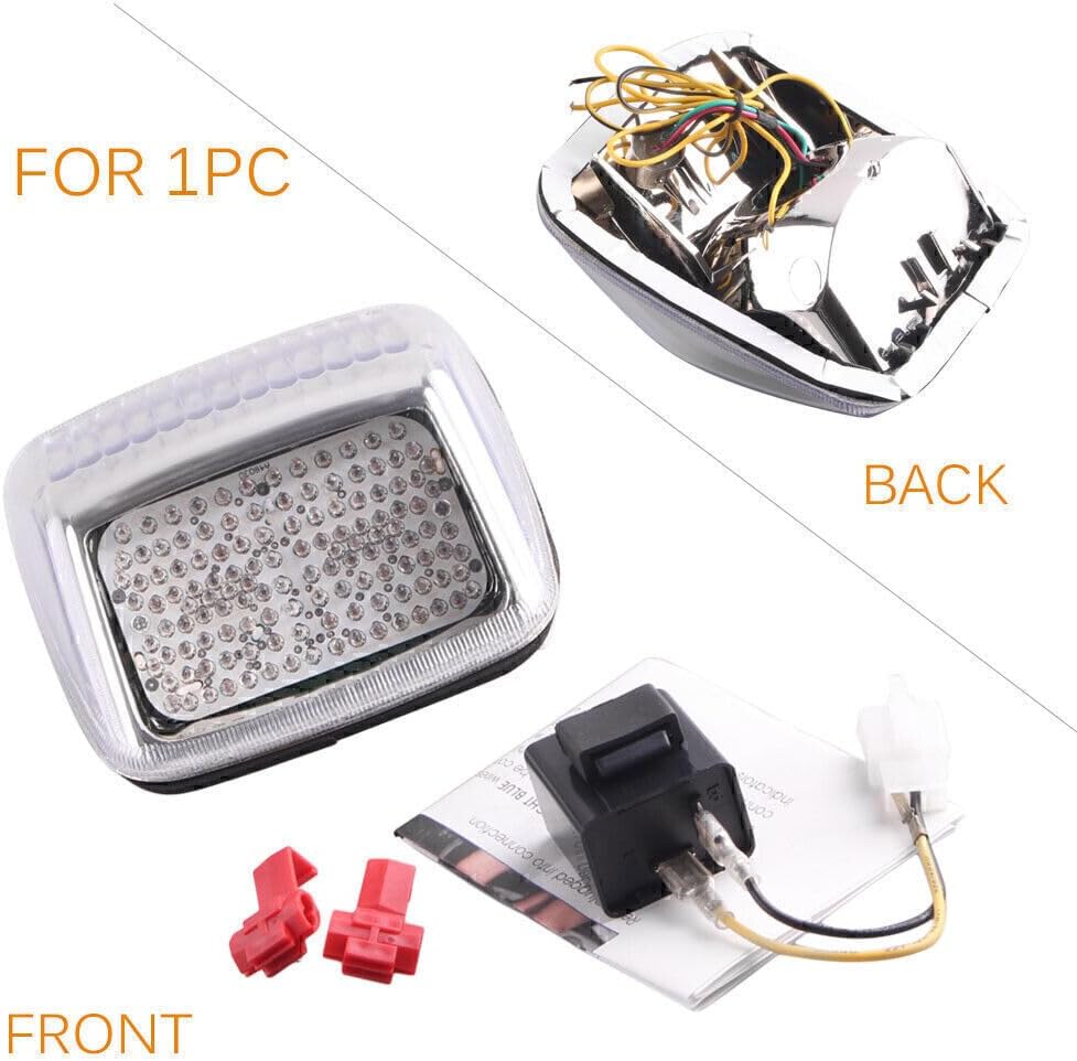 ya 5 8.24 baidi Clear Tail light turn signal Light Fit Harley Deuce All Years/V-ROD 2002-2011