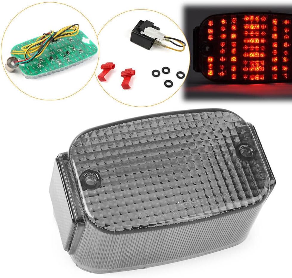 ya 10 9.16 zhengce for Kawasaki Vulcan 800 1500 99-06 Smoke LED Taillights Brake Turn Signals
