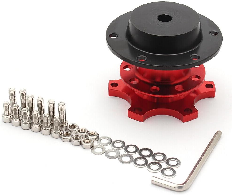 ya 10 9.16 zhengce Sports Steering Wheel Quick Release Snap Off Boss Kit Hub Adapter Red Unive