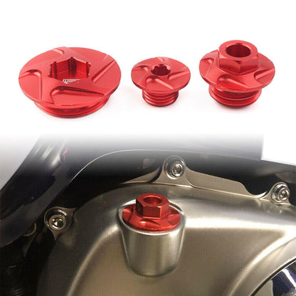 ya 5 8.24 baidi CNC Red Engine Timing Bolts Oil Plugs fits for Honda CRF150R CRF250R CRF450R CRF450X