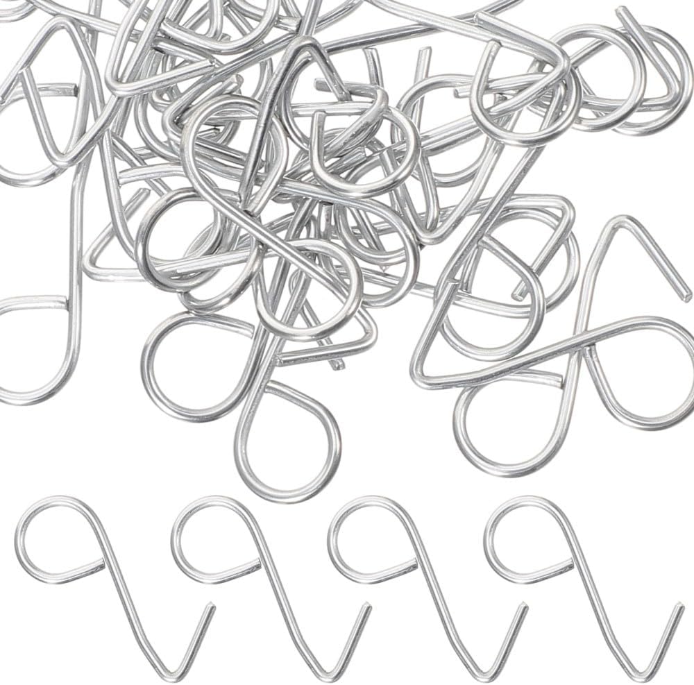 ya 26 10.21 baidi 100 Pcs Metal Hook Car Backseat Hooks for Headrest Automotive Cover Fixing