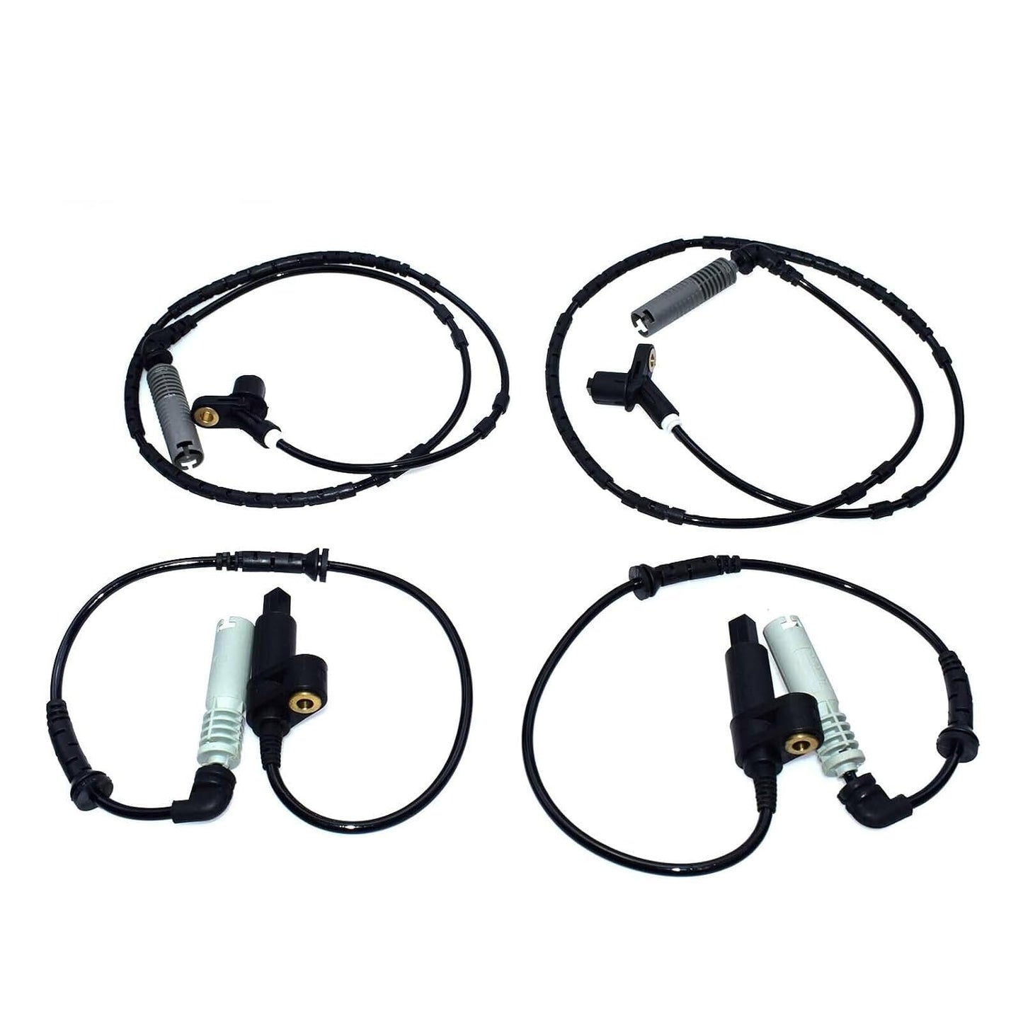 ya 4 8.8 4-Piece Set of Front and Rear ABS Wheel Speed sensors Suitable for BMW E46 OEM 34521164651 34521164652