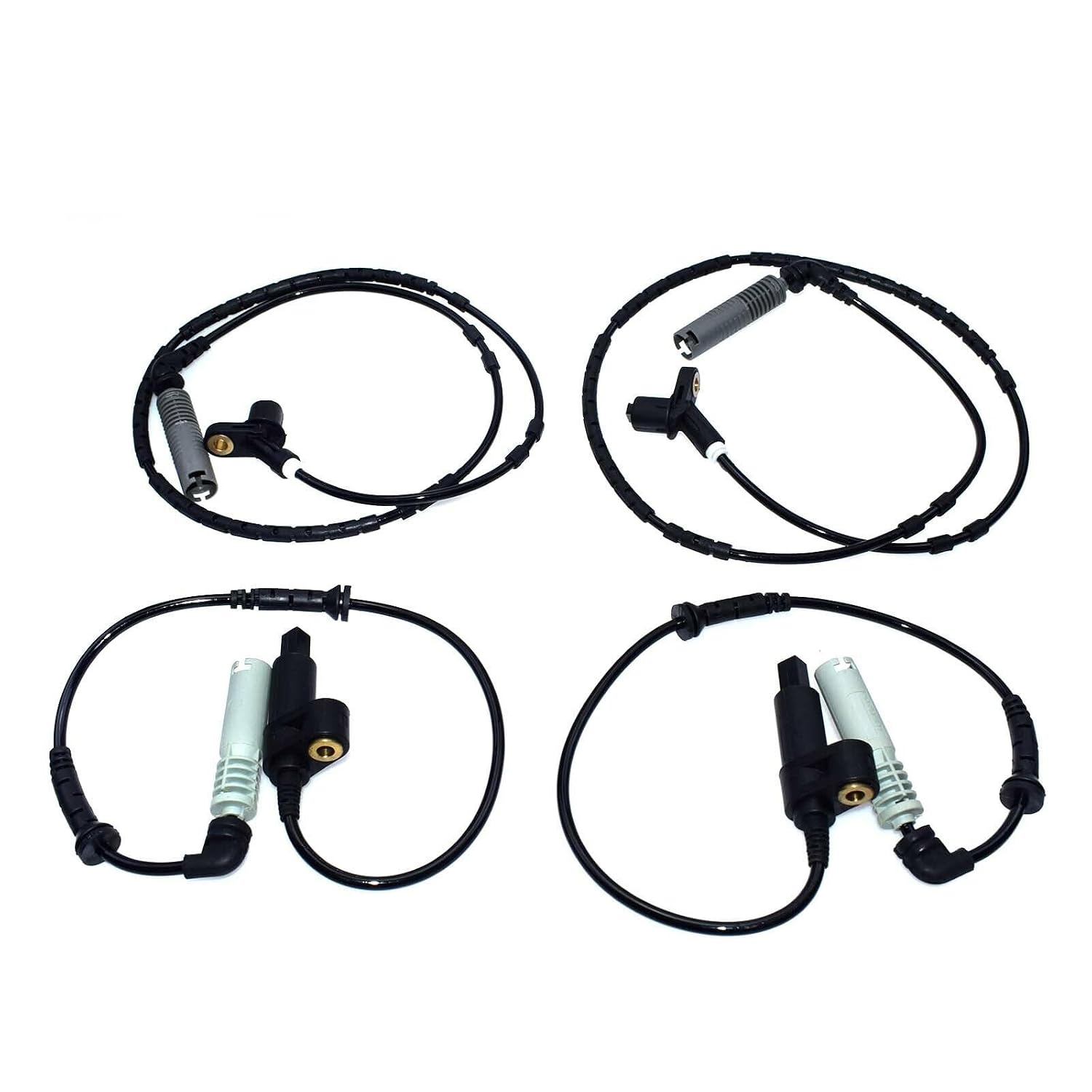 ya 4 8.8 4-Piece Set of Front and Rear ABS Wheel Speed sensors Suitable for BMW E46 OEM 34521164651 34521164652