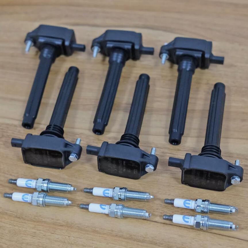 ya 9 10.24 6 Pack Ignition Coils & Spark Plugs for Chrysler for Jeep for Dodge for Ram 3.6L UF648