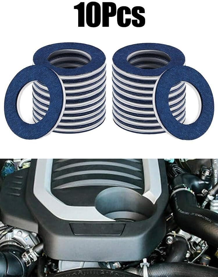 ya 12 10.8 baidi 10x Aluminum Oil Drain Plug Washer Gasket for for Lexus # 90430-12031