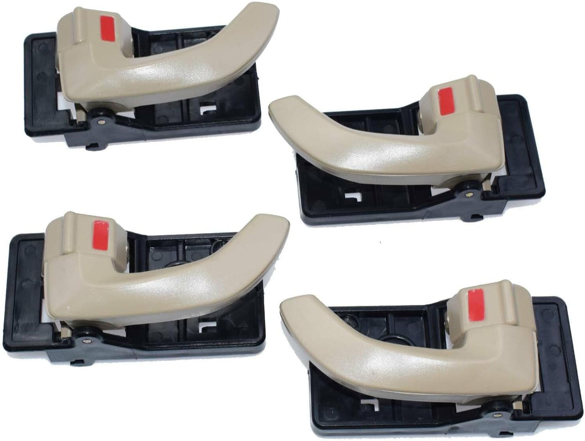 ya 9 10.24 4Pcs Inside Door Handle Beige Left & Right LH RH for 2005-2009 for Hyundai