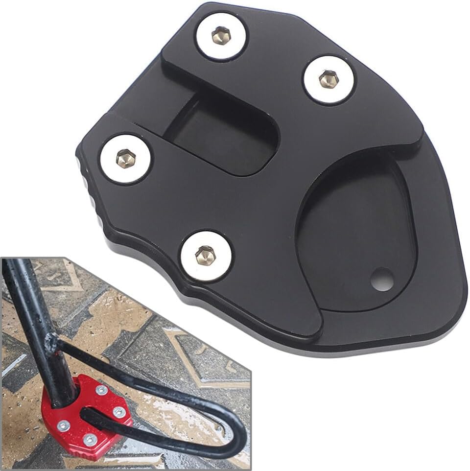 ya 4 8.8.2 for SYM MAXSYM TL500 Black Kickstand Foot Side Stand Extension Support Plate