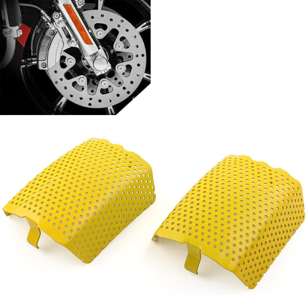 ya 10 9.16 zhengce for Harley V-Rod 2006-2019 Touring 2008-2019 Yellow Front Caliper Screen In