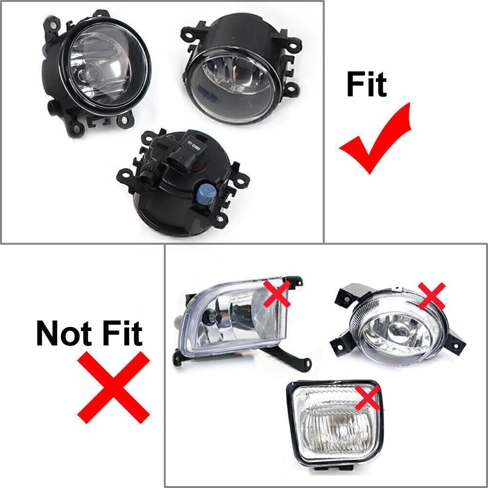 ya 4 8.8 LED Fog Lights Headlight+Cover+Harness Switch for Mitsubishi Outlander 2016-19