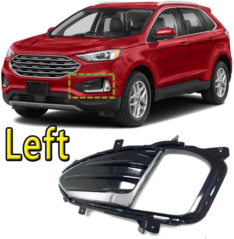 ya 2 8.15 Front drive side bumper fog light cover border left for Ford Edge 2019-2022