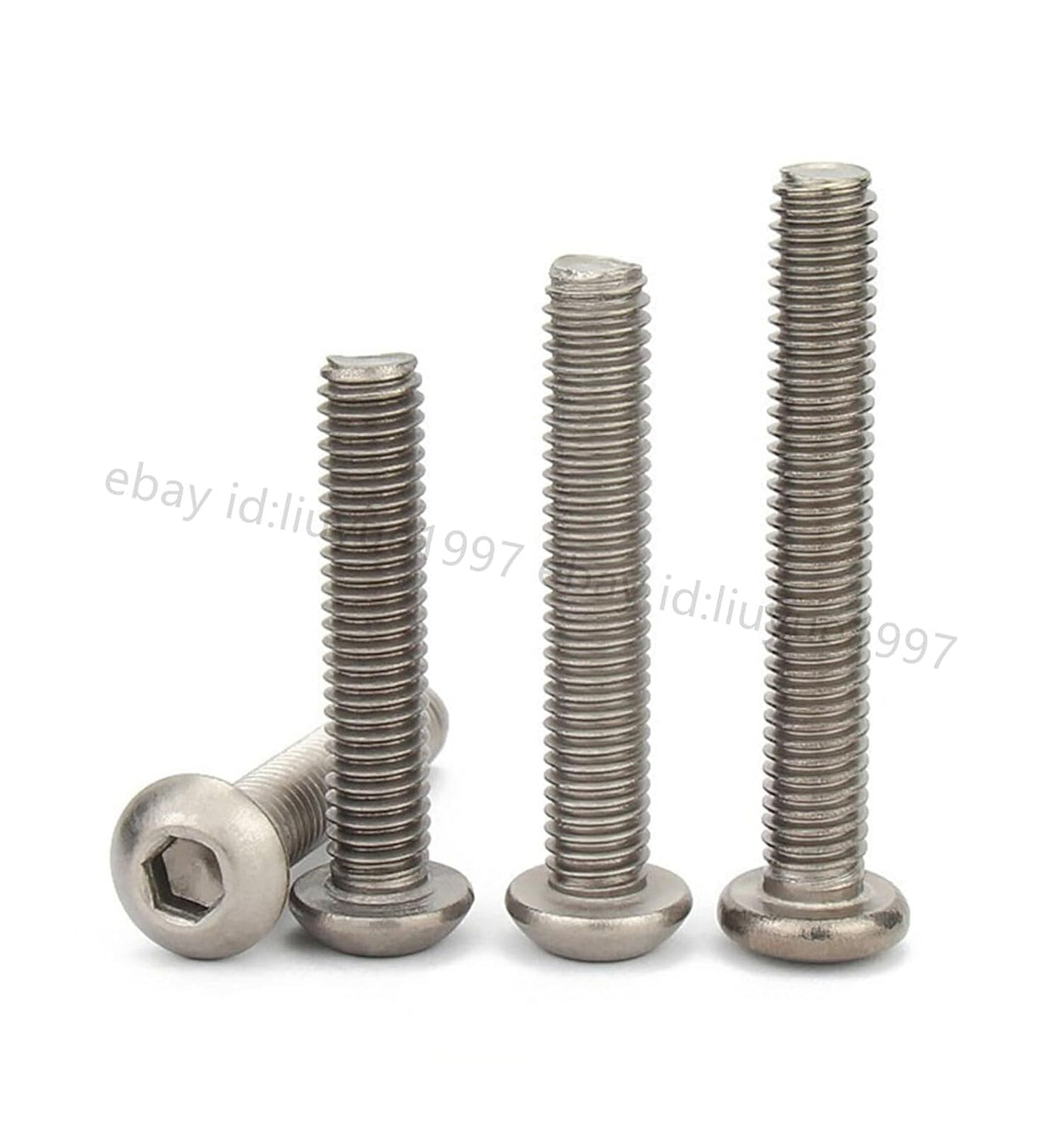 ya 16 10.20 baidi Titanium GR2 ISO7380 Hex Socket Bolts Button Head Screws M2 M2.5 M3 M4 M5 M6 M8-12