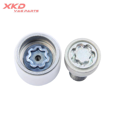 ya 10 9.16 baidi Wheel Lock Anti Theft Screw & Tool with Steel Stamp Q for Audi A3 for A4 S5 S6 TT