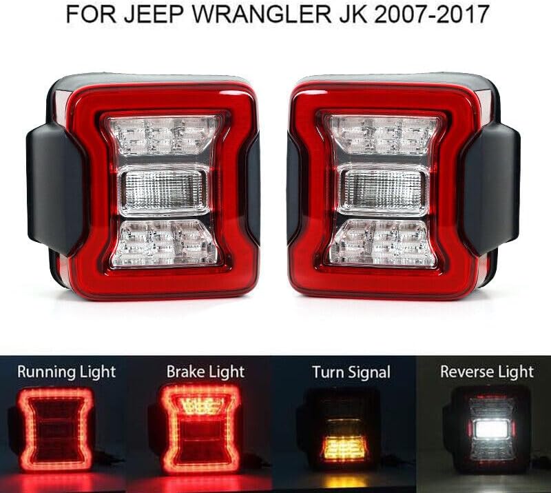 ya 2 8.15 1-piece for Jeep Wrangler 2018 left taillight assembly LED type