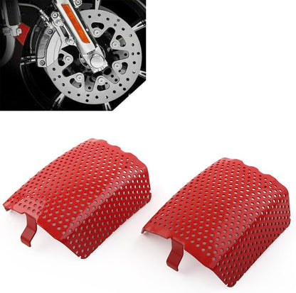 ya 6 8.14 for Harley V-Rod & Touring 2006-2019 Red Steel Front Caliper Screen Inserts