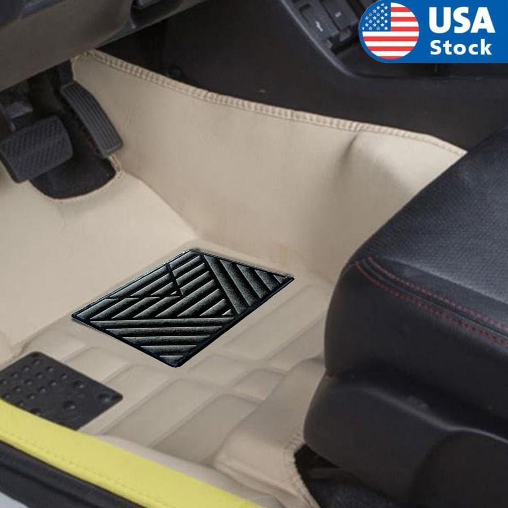 ya 4 8.10 Black PVC Car Floor Carpet Pad Foot Mat Pedal Patch Cover Car Foot Pad Car Mat