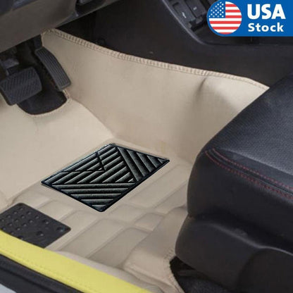 ya 4 8.10 Black PVC Car Floor Carpet Pad Foot Mat Pedal Patch Cover Car Foot Pad Car Mat