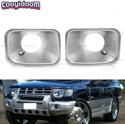 ya 2 8.15 A pair of front bumper fog light protective covers suitable for Mitsubishi PAJERO MONTERO V32 V33 V43