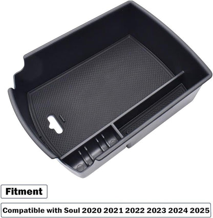 ya 5 8.10 For 2020-2024 2025 for Kia Soul Center console Armrest Storage Box Tray Organizer