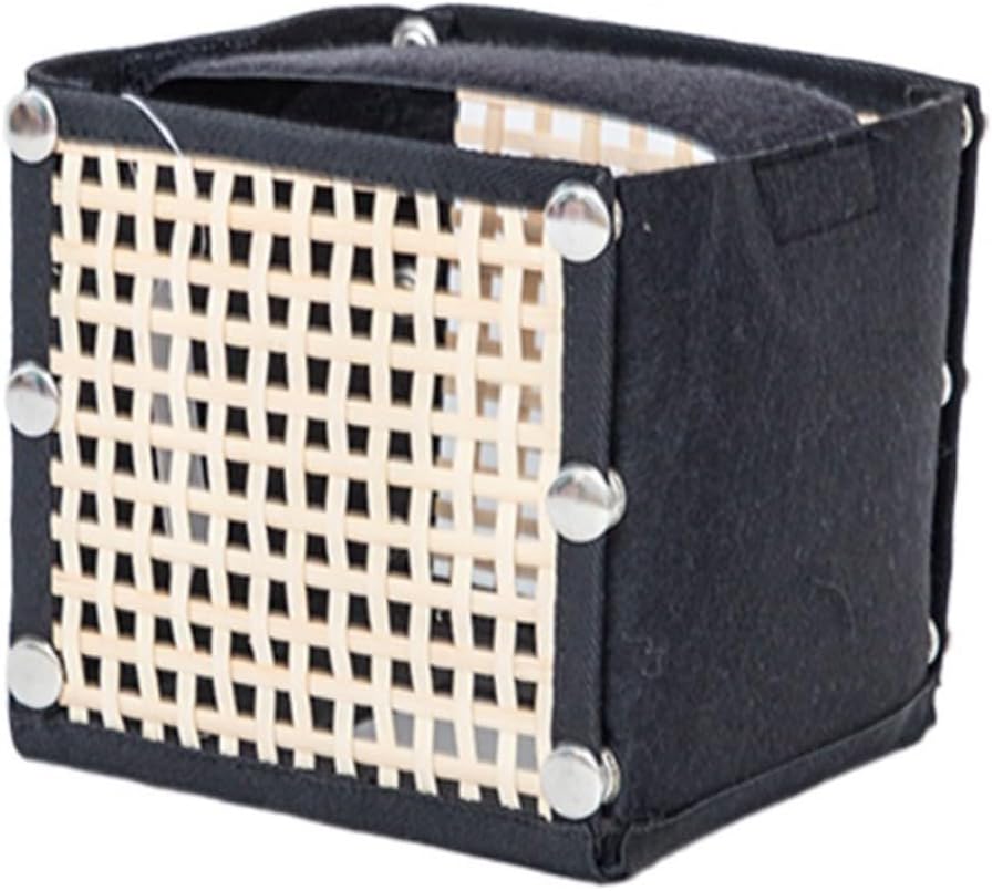 ya 14 9.20 baidi Ample Stora Tissue Box Crafted from Rattan Woven and Soft Fabric Materials-1