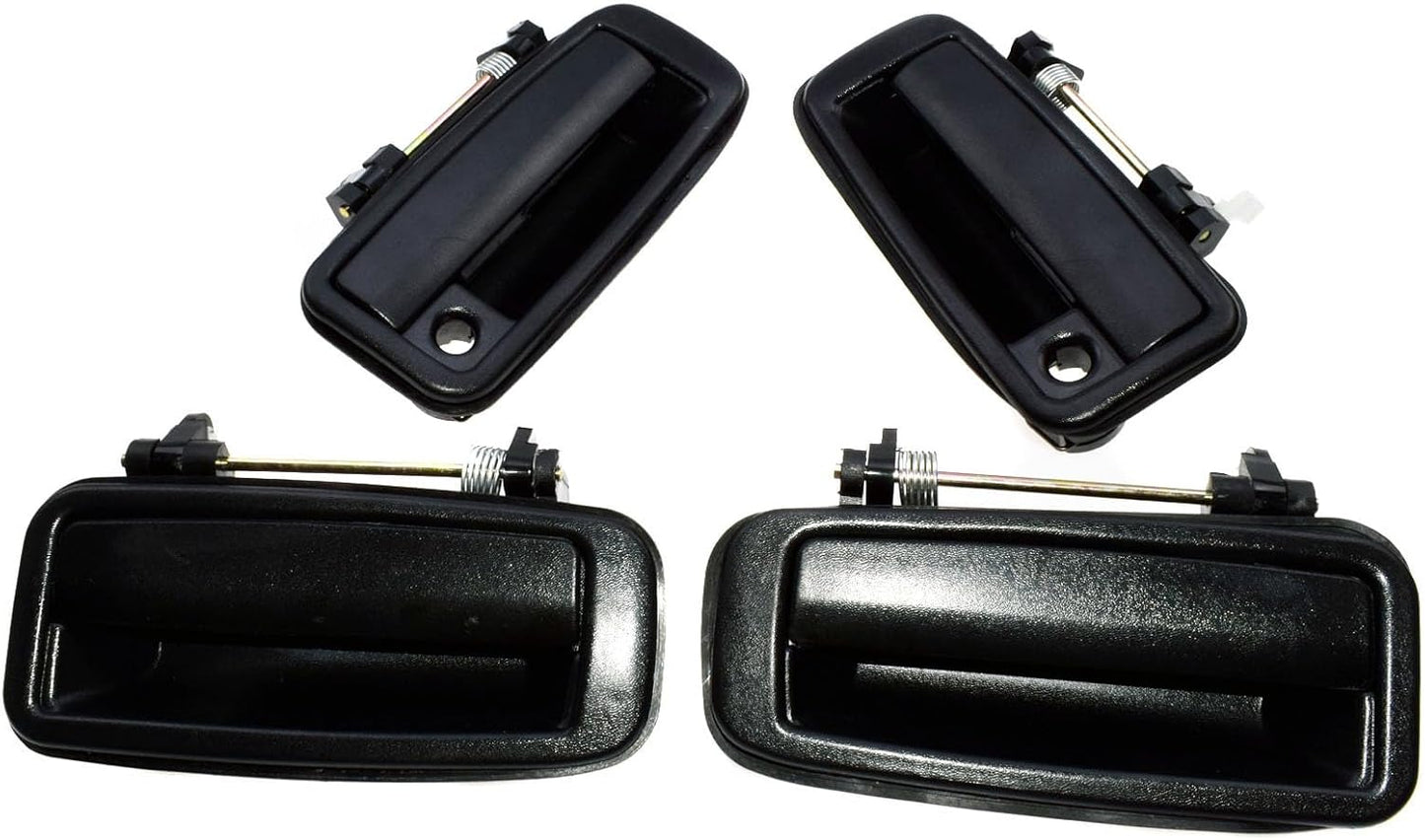 ya 5 8.10 Suitable for Toyota for COROLLA 1988-1992 4-piece set of black exterior door handles