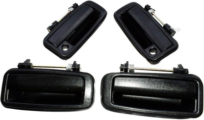 ya 5 8.10 Suitable for Toyota for COROLLA 1988-1992 4-piece set of black exterior door handles