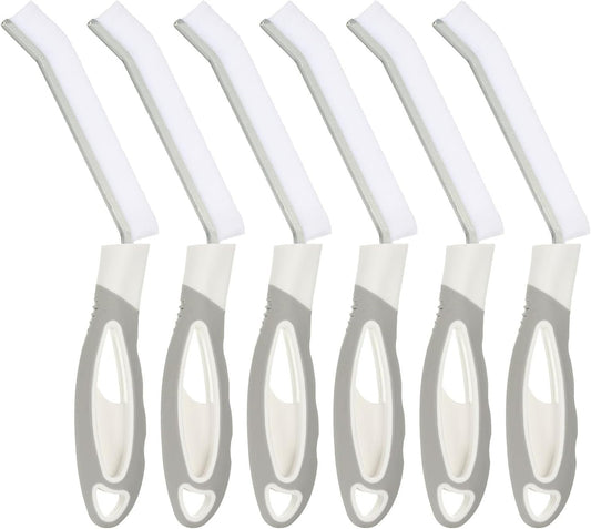 ya 26 10.21 baidi Hard Bristle Crevice Cleaning Brush, 6Pcs Gap Brush, Grey White-2